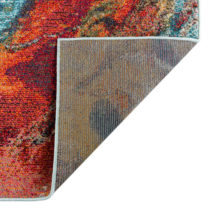 Wade Logan® Ansela Performance Red/Yellow/Blue Rug Wayfair